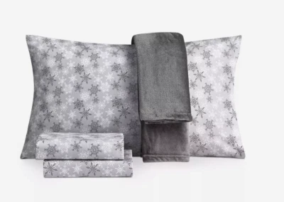 Microfibra Jessica Sanders Holiday 5 piezas Juego completo de sábanas y paquete de tiro vacaciones Foto 1 de 4