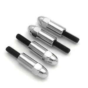 SB Chevy Valve Cover Bolts Acorn Style Nut 1/4"-20 Studs SBC 283 327 350 383 400 - Picture 1 of 2