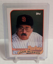 1989 Topps San Diego Padres Baseball Card #624 Jack McKeon MG FRESH MINT NEW