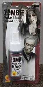 ZOMBIE BLACK BLOOD SPRAY Body Halloween Costume Stage Theater Dead Makeup NEW - Picture 1 of 2