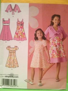 Simplicity Sewing Pattern 2683 Girls Child Dress Size 3-6 Uncut - Picture 1 of 3