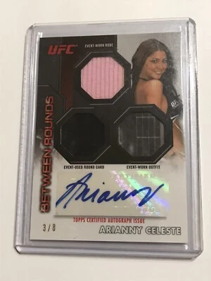2013 Topps UFC Knockout Arianny Celeste Auto 3/8 Between Rounds Relic #BRAR-AC - Image 1 of 2