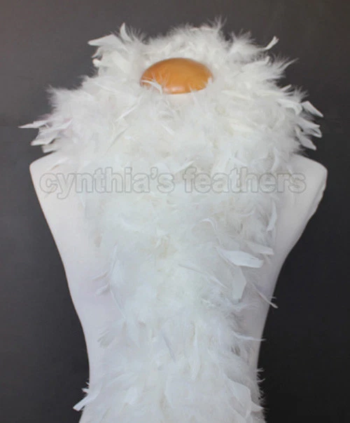 Ivory 80 Gram Chandelle Feather Boa Dance Party Halloween Costume - Image 1 of 1