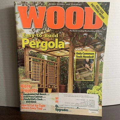 Wood Magazine July 2010 Easy To Build Pergola Plus More Projects - Image 1 of 4