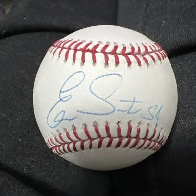 欧文·桑塔纳明尼苏达双城队亲笔签名美国职棒大联盟认证签名棒球 D — 第 1/3 张图片