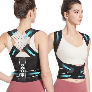 Posture Corrector,Suitable for Men and Women Upper and Lower Back Pain Relief - - Picture 1 of 12
