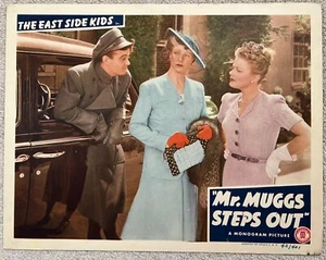 Original 1943 VINTAGE Movie Lobby Card East Side Kids “MR. MUGGS STEPS OUT” - Picture 1 of 1