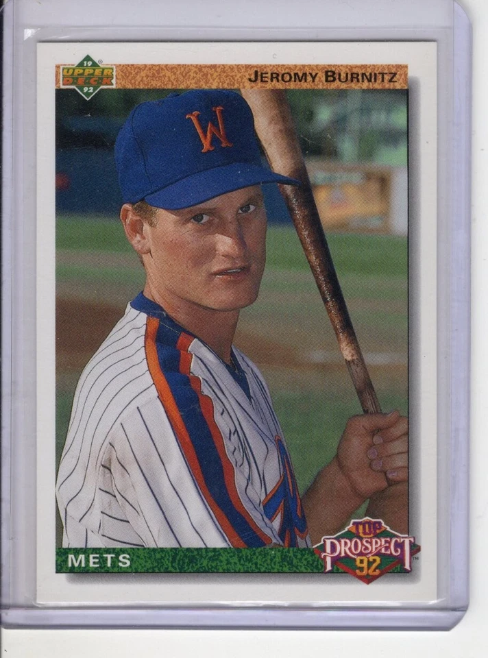 1991 UPPER DECK JEROMY BURNITZ (ROOKIE) BASEBALL CARD #65 EX - Image 1 of 1