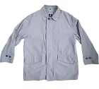 Baracuta Coat Chore Jacket Mens Medium Grey Nylon Cotton 48" Chest 