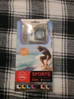 Waterproof 30M Full 1080P HD Sports Action Cam w/ 2.0" Screen - Black - Image 1 of 4