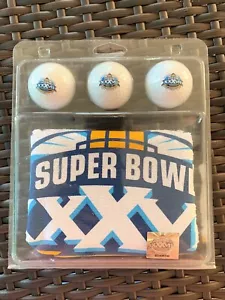 Set asciugamani/palline da golf Super Bowl XXXII 2003 San Diego nuovi - Foto 1 di 4