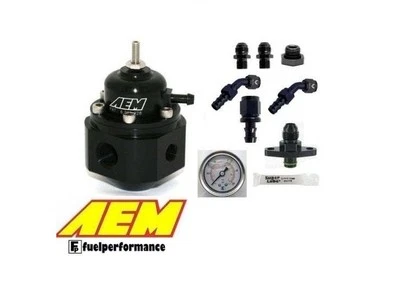 AEM Universal Adjustable Fuel Pressure Regulator KIT  #25-302BK - Mitsubishi EVO - Image 1 of 3