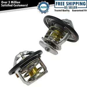 AC Delco 185 & 180 Degree Thermostat Front & Rear Kit Pair for GM Pickup Duramax - Picture 1 of 9