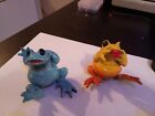 Kitty's Critters No Evil Collection - Yellow Orange Frog Tongue Out, Blue Berry