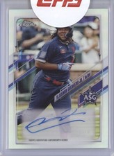 VLADIMIR VLAD GUERRERO JR 2021 TOPPS CHROME UPDATE ALL STAR GAME REFRACTOR AUTO
