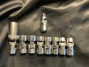 Craftsman V swivel socket set (9pc) 3/8 to 3/4, adapter, spark plug USA - Picture 1 of 8
