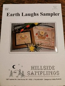 Hillside Samplings Cross Stitch Pattern EARTH LAUGHS SAMPLER - Picture 1 of 2