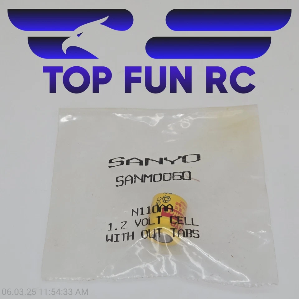 Sanyo RC SANM0060 N110AA 1.2 Volt Cell w/ Out Tabs - Image 1 of 1