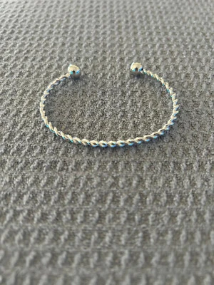 Women's Silver Rope Cuff Bracelet Stainless Steel Fashion Jewelry Gift - Image 1 of 3