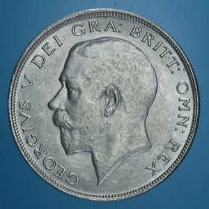 INGHILTERRA GIORGIO V° 1/2 CROWN 1923 SILVER COIN ARGENTO FDC COIN COLLECTION - Imagen 1 de 2