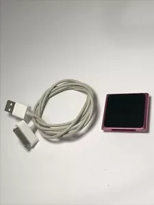 Apple iPod Nano 6th Gen 8GB PINK A1366 MC692LL/A  Tested Works! - Picture 1 of 8