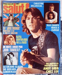 MAGAZINE SALUT 83 ANDY GIBB OLIVIA NEWTON JOHN TRAVOLTA PATRICK JUVET LENORMAN - Picture 1 of 9