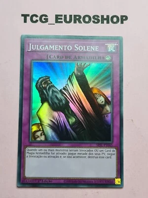 SOLEMN JUDGMENT ● YUGIOH ● SESL ● 2020 ● SUPER RARE ● PORTUGUESE ● NM #107 - Image 1 of 2
