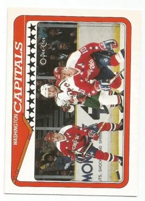 WASHINGTON CAPITALS 1990-91 O-PEE-CHEE TEAM CARD SCOTT STEVENS MINT CONDITION - Image 1 of 2