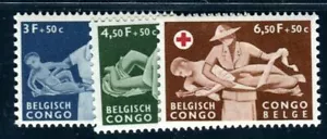 BELGISCH CONGO 1957 334-336 ** POSTFRISCH TADELLOS SATZ KRANKENPFLEGE (I2740 - Bild 1 von 2