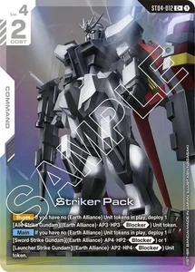 Lámina de arte alternativa Striker Pack - ST04-012 C+ NM - Juego de cartas Gundam TCG - Imagen 1 de 1