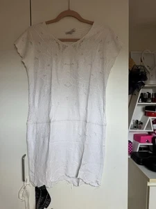Maje White Embroidery Dress Size M - Bild 1 von 9