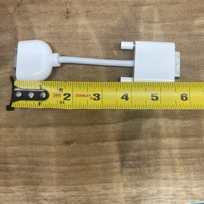 Apple DVI-I Single Link to VGA Female Monitor Adapter Display Cable - Image 1 of 2