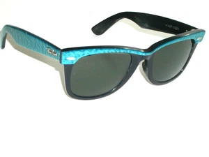 VINTAGE B&L RAY BAN W0522 PEARL GREEN STREET NEAT G15 GLASS WAYFARER SUNGLASSES - Picture 1 of 8