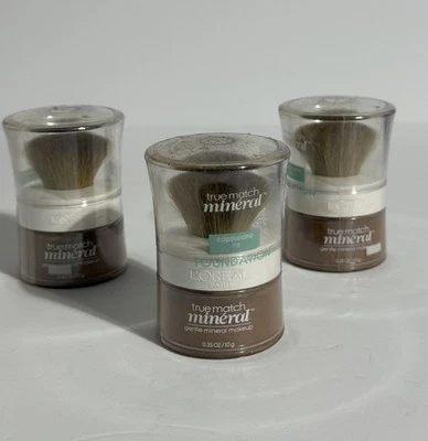 Loreal True Match Gentle Mineral Powder Makeup N8 Cappuccino Lot Of 3 Sealed - Image 1 of 4