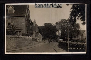 Turvey, High Street - west of Bromham - real photographic postcard - Foto 1 di 2