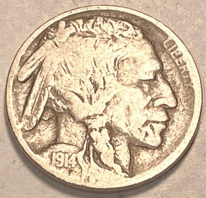 1914 P Büffelnickel vz+ keine Reserve *J768 - Bild 1 von 2