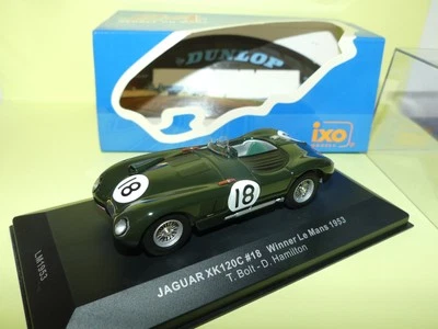 JAGUAR XK120C N°18 LE MANS 1953 IXO LM1953 1:43 Arrivée 1èr - Photo 1/2
