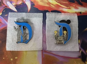 Key to Disneyland 70th Hidden Mystery D Pin Lot of 2 Walt/Mickey Haunted Mansion - Picture 1 of 3