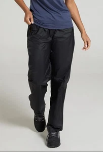 NEU Mountain Warehouse Pakka leichte wasserdichte Damenhose schwarz Größe 22 - Bild 1 von 5
