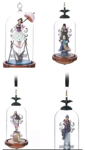 Disney Parks The Haunted Mansion Stretching Room Glass Ornament Set Of 4 NEW - Picture 1 of 5