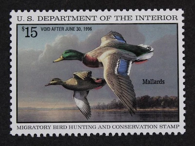 CKStamps: US Federal Duck Stamps Collection Scott#RW62 $15 Mint NH OG  - Image 1 of 2