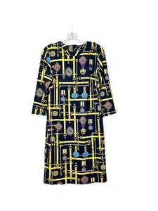 J. McLaughlin Sophia Kleid Majesty mit Gürtel in Navy Catalina Stoff Damen Gr. M - Bild 1 von 8