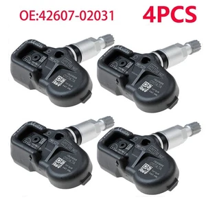 4PCS FOR TOYOTA AURIS LEXUS TPMS TYRE PRESSURE MONITOR SENSOR 42607-02031 12-18 - Picture 1 of 5