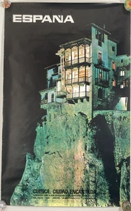 Vintage Original Spain Tourism Poster Spanish Official Tourism Fine Architecture - Picture 1 of 11
