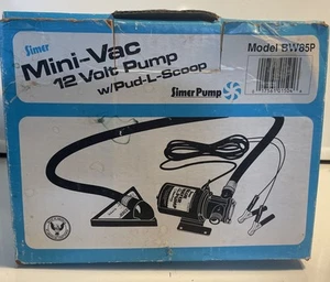 Simer BW85P Portable Mini-Vac Self Priming Utility Pump - 12VDC - NIB - Picture 1 of 6