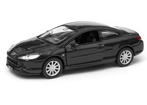 Peugeot Coupe 407 French Car Model Black Toy Diecast 1:34-1:39 Scale Welly - Picture 1 of 6