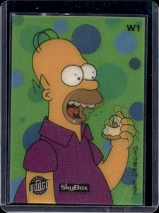 1994 Skybox The Simpsons Series II Homer Donut Wiggle Cards #W1 - Picture 1 of 2