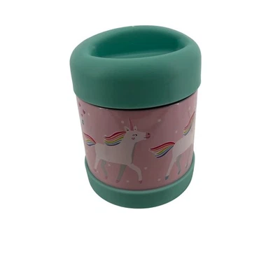 Contenedor de tarro de comida aislado rosa unicornio Pottery Barn Kids 10 oz Foto 1 de 4