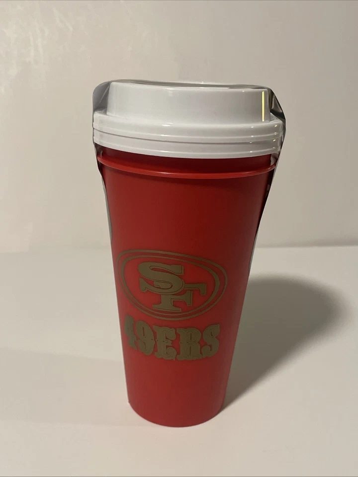 2-Pack NFL San Francisco 49ers Football Team Plastic Cups Tumblers