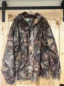 Cabela’s Dry Pro Lined Camo Jacket Hood Pockets 2XL Tall - Picture 1 of 8